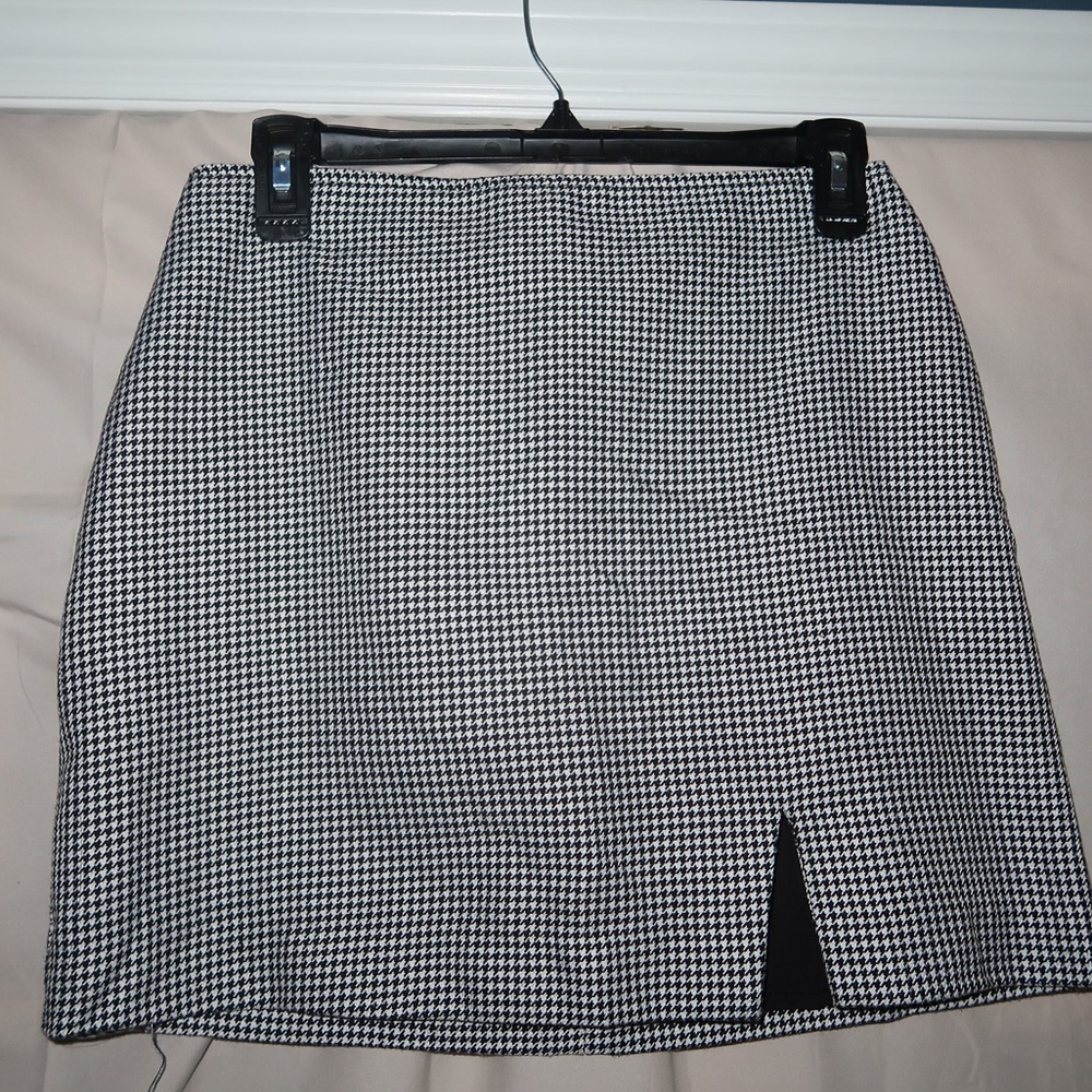 Black&White Mini Skirt Gingham/Plaid